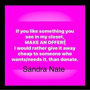 Make an offer on one or more items in my closet!